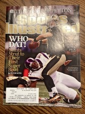 Sports Illustrated February 1 2010 Drew Brees Saints First Super Bowl Who Dat!