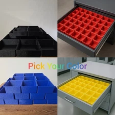 72 Pack 2x4x2" Plastic Drawer Organizer Bins for Tools Crafts Storage