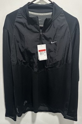 Nike Dri-Fit Running Division Element 1/2 Zip Mid Layer Top FZ0620-010 - Men s L