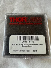 Thorlabs LA5714-D 25.4 mm dia F 200 CaF2 D Coat Plano Convex Lens 1.65-3 microns
