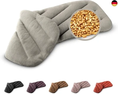 LESCHI XXL Wärmekissen für Mikrowelle (50x20 cm), 100% Bio Baumwolle und Bio W