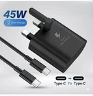 45W Super Fast Charger Adapter Plug & Cable For All Samsung Galaxy Phones UK