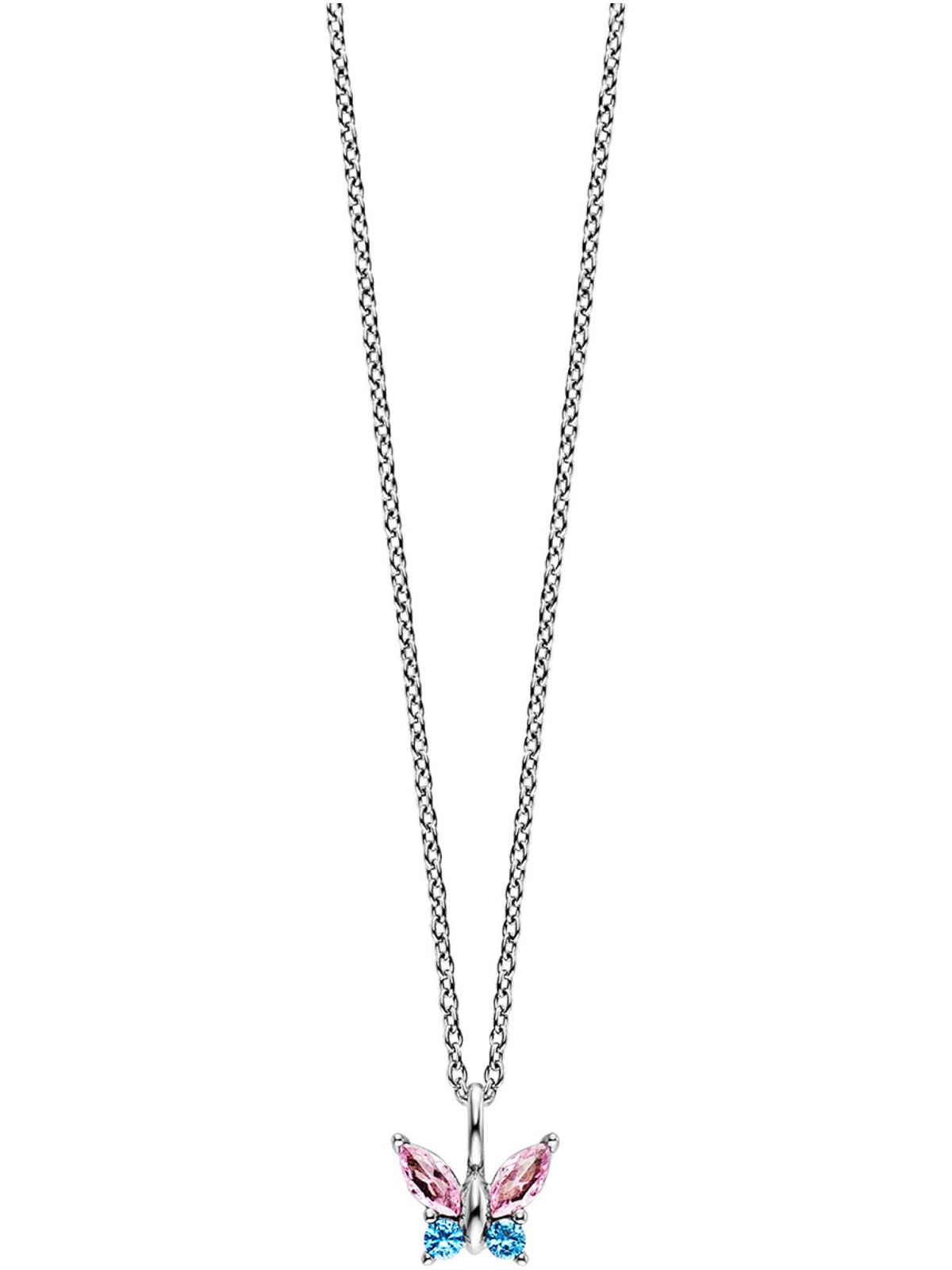 Julie Julsen JJKNE34454-2S Mädchen Collier Schmetterling Sterling-Silber 925