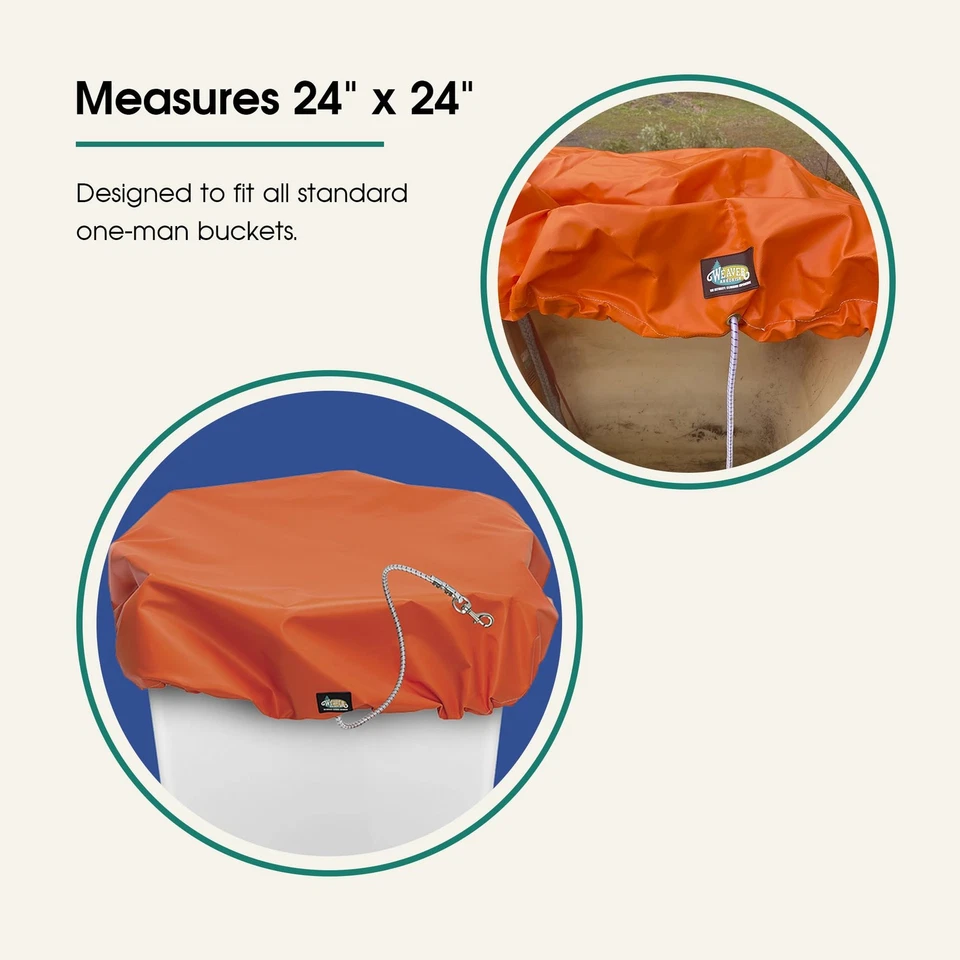 Cubierta de cubo de vinilo Weaver Arborist con correa elástica, se adapta a uno o dos estándar... Foto 4 de 4