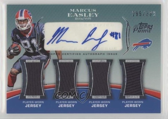 2010 Topps Prime Level 5 Relic 295/399 Marcus Easley #PL5-ME Rookie Auto RC