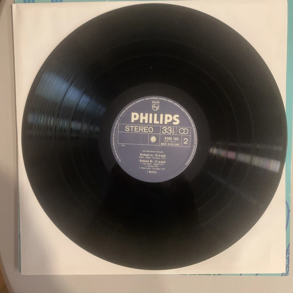 I Musici, LP, Dutch Press, NM, Octet Op. 20, Mendelssohn Foto 4 de 4