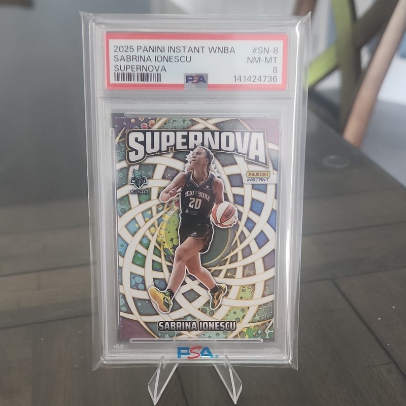 2025 🔥Sabrina Ionescu🔥 Instant Supernova PSA 8 SN-8 /3655