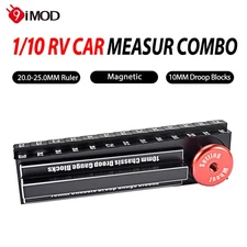 9IMOD 10mm Chassis Droop Blocks Ride Height Gauge 20-25mm Ruler for 1/10 RC Car