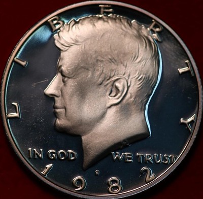Uncirculated Proof 1982-S San Francisco Mint Clad Kennedy Half Dollar
