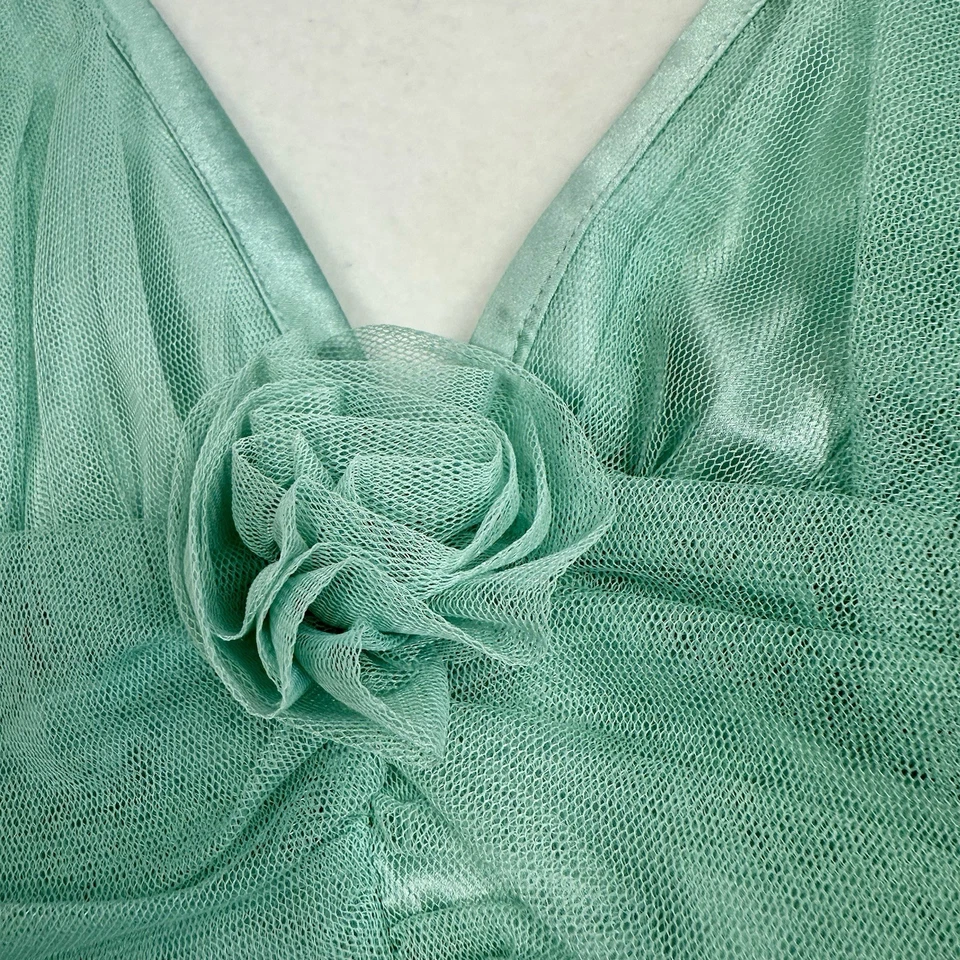 Camiseta sin mangas Babydoll de seda Twenty One años 90 de colección para mujer S coqueta de hadas romántica Foto 3 de 4