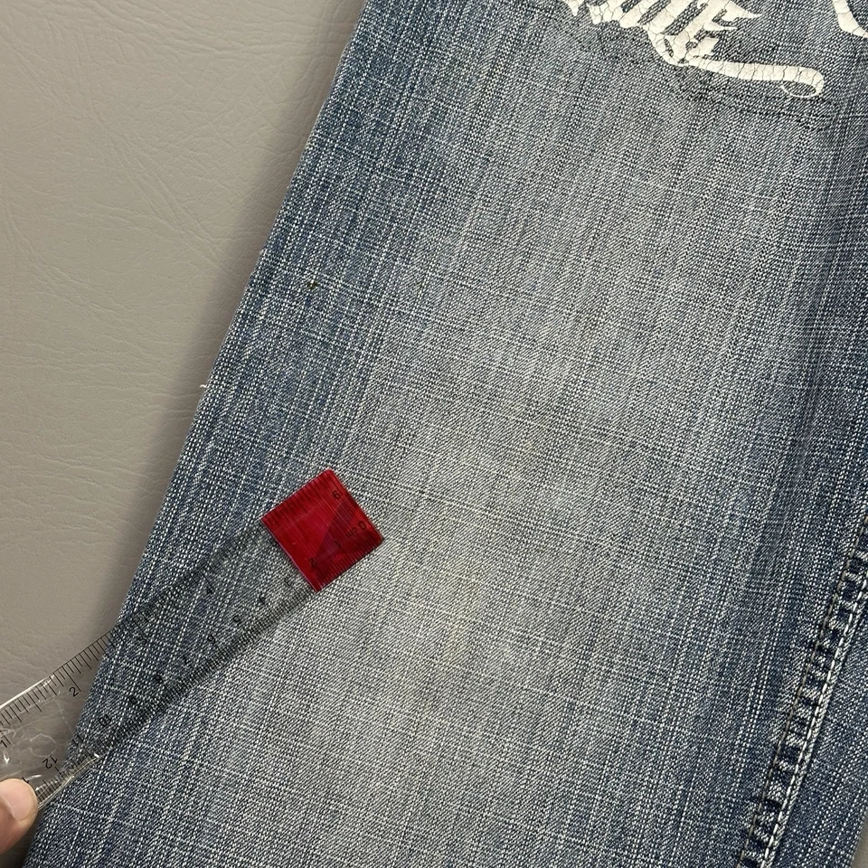 Jeans Southpole Vintage Niños 10 26x25 Denim Sueltos Rojo Pestaña Gráfico Hip Hop Y2K Foto 4 de 4