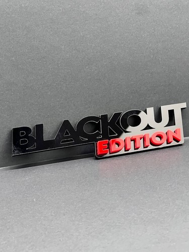 BLACKOUT Black Edition Emblem Car Badges Badass 3D Sticker Decal Multicolor - Picture 9 of 13