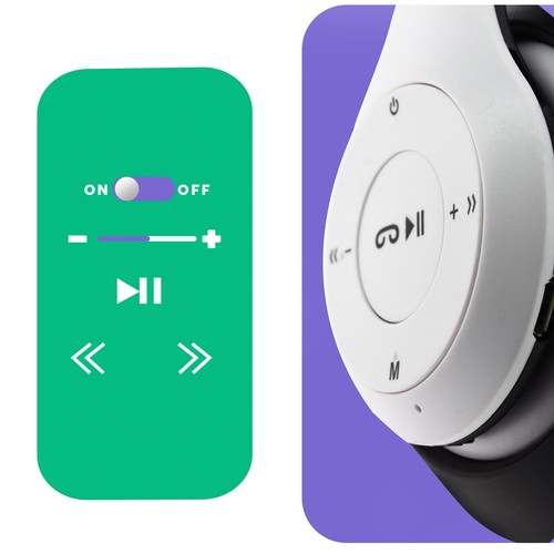 Casque Audio Sans Fil Bluetooth 4.0 micro-SD P15 Blanc - Photo 5 sur 6