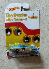 BEATLES YELLOW SUBMARINE Hot Wheels (2015 Mattel) -- Fish'd N Chip'd On Card (A)