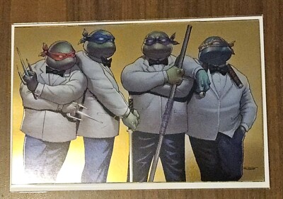 TMNT #1 2024 SDCC Sajad Shah Gold FOIL Virgin LTD 500 ~ Ninja Turtles IDW NM/+