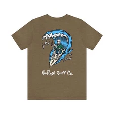 Outlaw Surf Skeleton Party Wave T-Shirt
