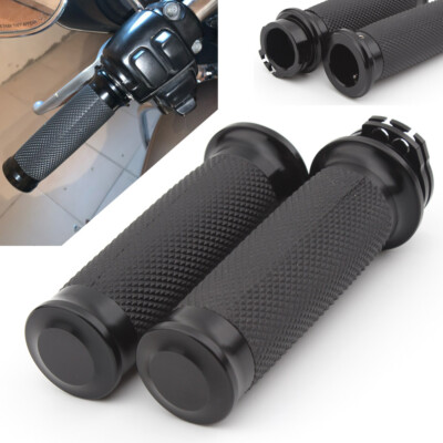 1 Paar Motorrad Griffe 1 Zoll Lenker Griffgummi schwarz universal Lenkergriffe