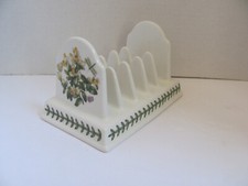 Portmeirion Botanic Garden Cyclmen/Milkweed - 6 1/2" Toast Rack/Letter Holder