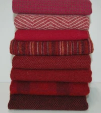 HAND DYED RUG HOOKING WOOL Mill-Dyed ~ "EWE HAVE MY HEART-II" (8-pc. collection)