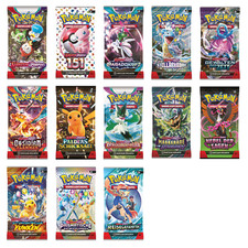 13x Pokemon Booster Packs aus Karmesin & Purp...
