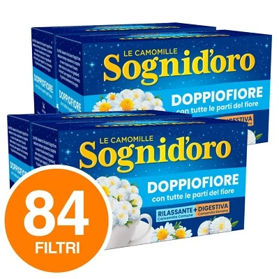Sogni d'oro Star Camomilla Doppio Fiore Rilassante Digestiva Infuso 84 Filtri