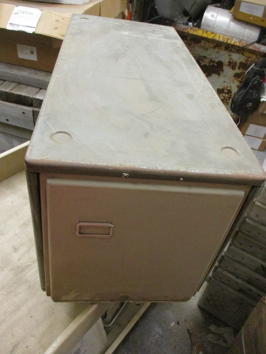 Vtg Industrial Small Flat File Cabinet 7 Drawer