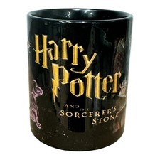 Harry Potter Vintage 2000 Sorcerer's Stone Fluffy Black Mug Warner Bros
