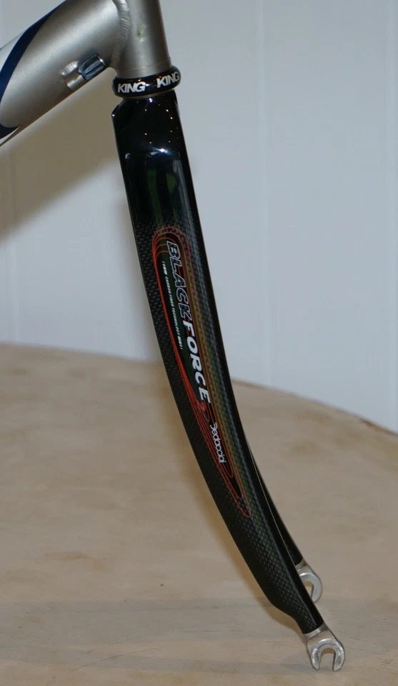 AIRBORNE TITANIUM 3AL-2.5V ROAD TT BIKE FRAMESET CARBON BLADED FORKS CHRIS KING - Image 3 of 4