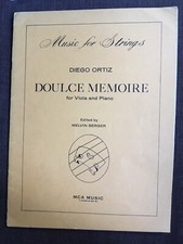 Diego Ortiz Doulce Memoire For Viola And Piano