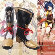 Genshin Impact Xiangling Cosplay Shoes Woman Boots Custom Made