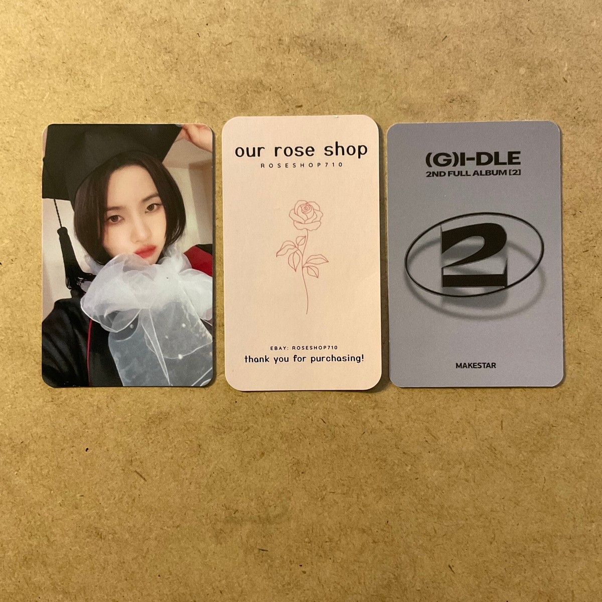 G)I-DLE gidle Two 2 Makestar PC Lucky Draw LD (Varsity/Grad