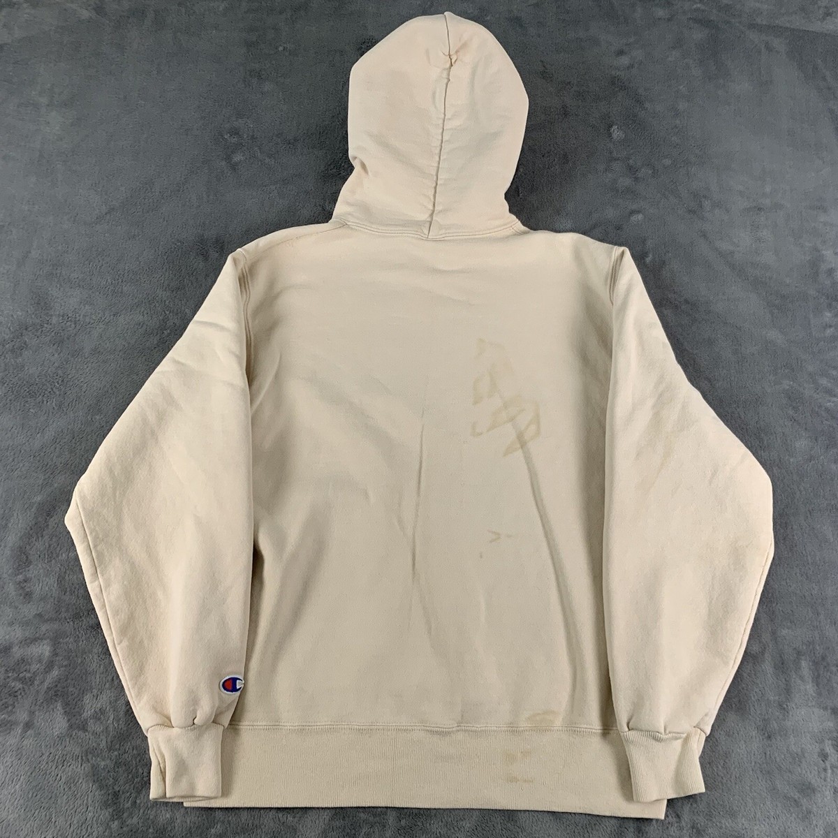 Vintage 90s Champion Hoodie Sweatshirt Pullover Beige M USA Vintage 90s Champion Hoodie Sweatshirt Pullover Beige M USA