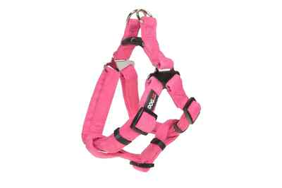 Dogline Comfort Microfiber Step In Harness, Pink W1'' L25''-31''
