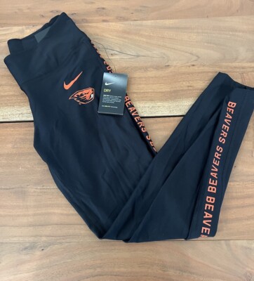 NEW Nike Dri-Fit Oregon State Beavers Women s AQ1820-010 Leggings Tights Sz Med