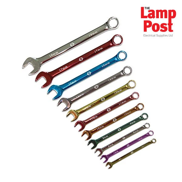 CK Tools T4346M12ST Colour Coded Combination Spanner Set of 12 - Image 1 of 1