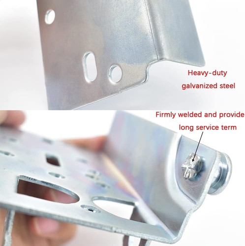 Left & Right Bottom Lifting Brackets for 7/16" Diameter Garage Door Stem Rollers - Picture 9 of 23