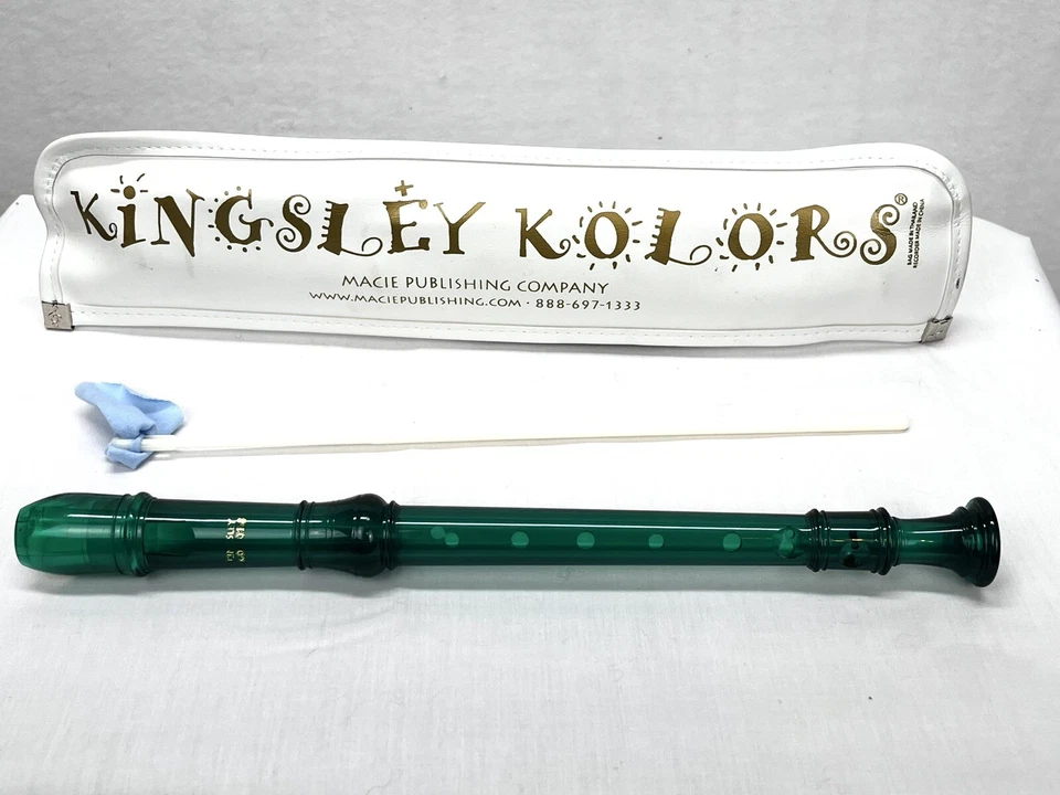 Kingsley Kolors Green Flute With Zip Case 和清洁工具 — 第 4/4 张图片