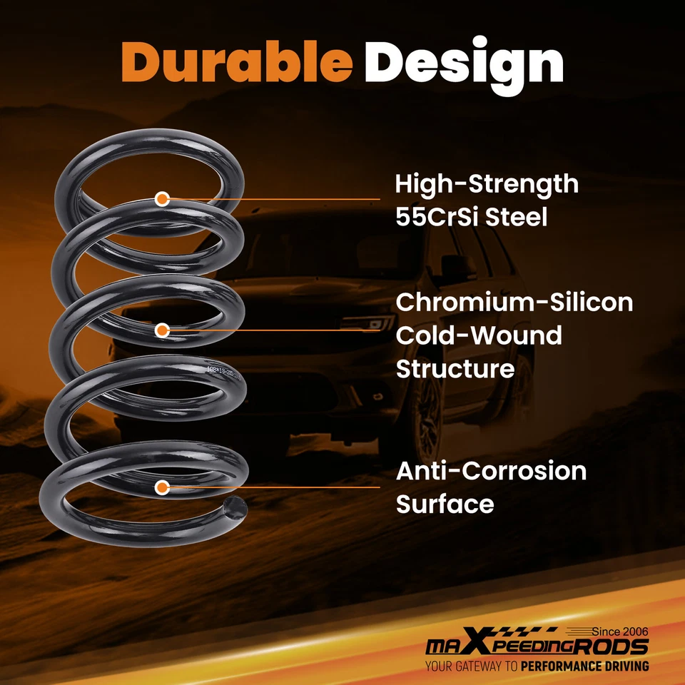 Комплект передних 3-дюймовых понижающих пружин для Chevy S10 GMC S15 1982-2004 - Изображение 3 из 4