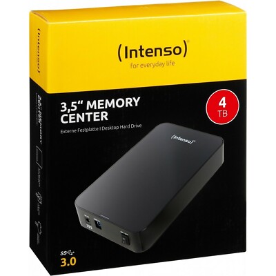 4000GB 4TB 3,5'' Intenso Externe Festplatte SATA USB 3.0 SuperSpeed HDD 3,5 Zoll