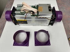 AntMiner Set of 2 S11 T15 S9 L3+ Fan Shroud Cooling Crypto miner duct 4in-120mm