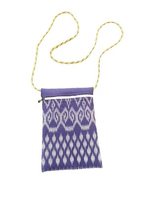 Handmade Batik Fabric Printed Small Crossbody Bag