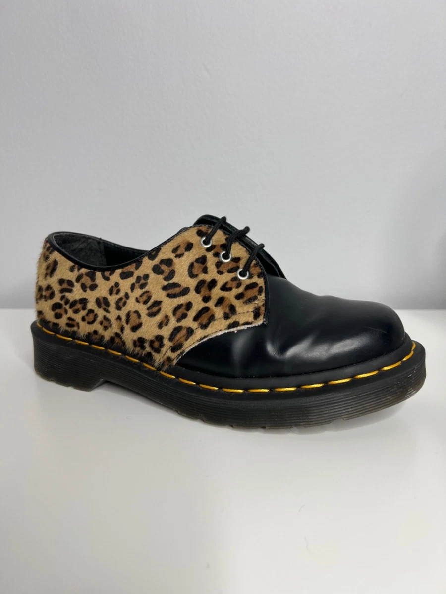 Dr.Martens ディストーテッド レオパードオックスフォード シューズ Dr. Martens Animal Print Oxford Comfort Shoes for Women for sale