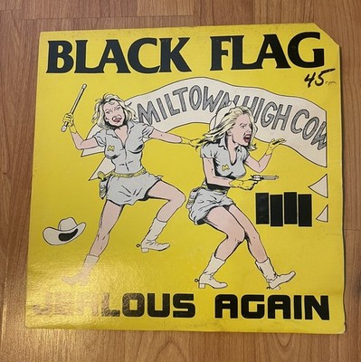 BLACK FLAG Jealous Again 12  EP 1980 1st Press SST punk Kbd Brown Cardboard
