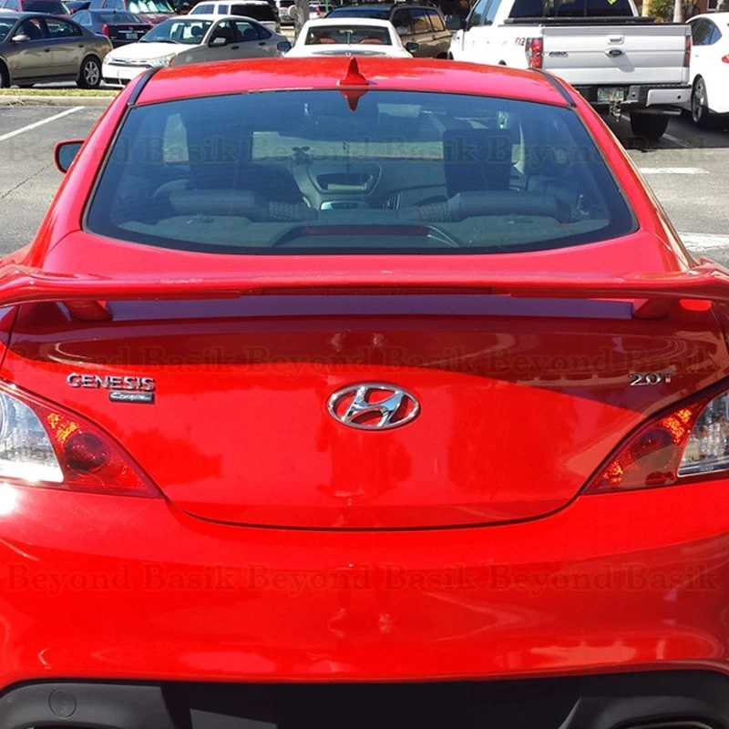 Para Hyundai Genesis 2010-2014 2015 2016 cupé alerón estilo fábrica con imprimación en L Foto 4 de 4