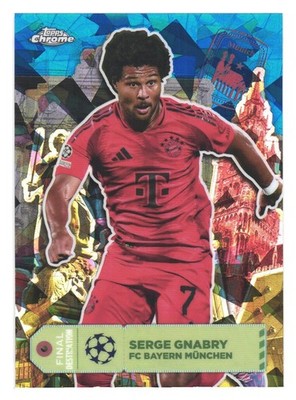 2024-25 Topps UCC Chrome Sapphire Bayern München Serge Gnabry Final Destination