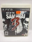 PS3 Way of the Samurai 3 Complete CIB PlayStation 3 Rare w/ Manual