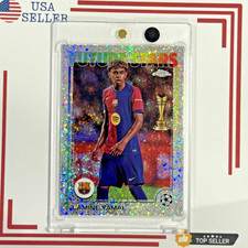 2024-25 Topps Chrome #27 LAMINE YAMAL Future Stars Speckle Refractor Sp Rookie