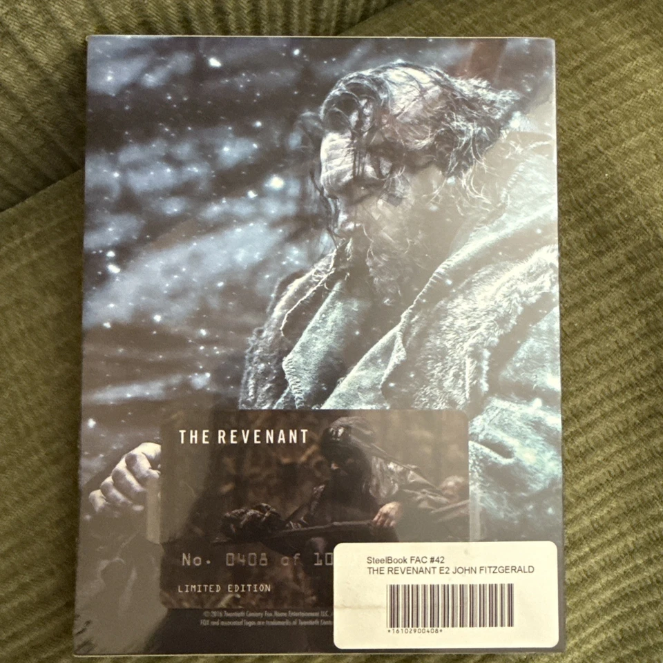 THE REVENANT STEELBOOK BLURAY FILMARENA FAC #42 JOHN FITZGERALD EDITION Sealed - Image 2 of 4