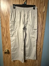 Cherokee khaki scrub pants 4005p Large petite
