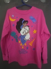 Vintage 90s Disney Esmeralda Hunchback Notre Dame Pink Ringer T-Shirt Kids 6x